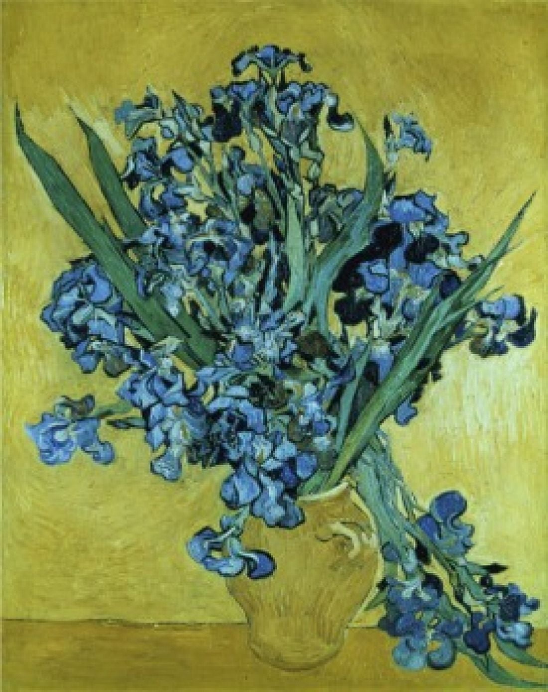 Still Life with Irises Against a Yellow Background 1890 Vincent van Gogh (1853-1890 Dutch) Oil on canvas Van Gogh Museum Amsterdam Netherlands Canvas Art - Vincent van Gogh (18 x 24)