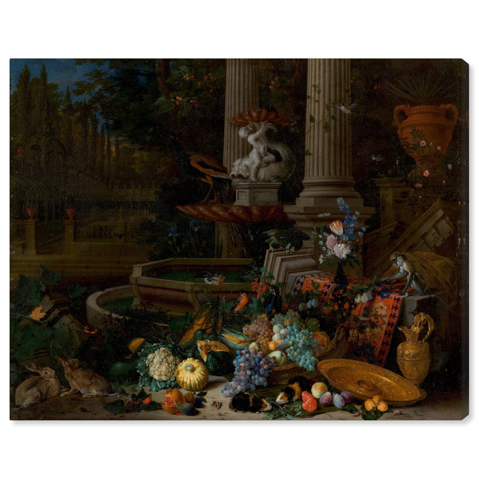 Vintage Still Life Banquet Canvas Wall Art, 20" x 16"