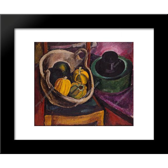 Still Life. Melon. 20x24 Framed Art Print by Pyotr Konchalovsky