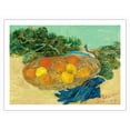 thumbnail image 1 of Still Life of Oranges and Lemons with Blue Gloves - From an Original Color Painting by Vincent Van Gogh c.1889 - Bamboo Fine Art 290gsm Paper Print (Unframed) 24x32in, 1 of 4