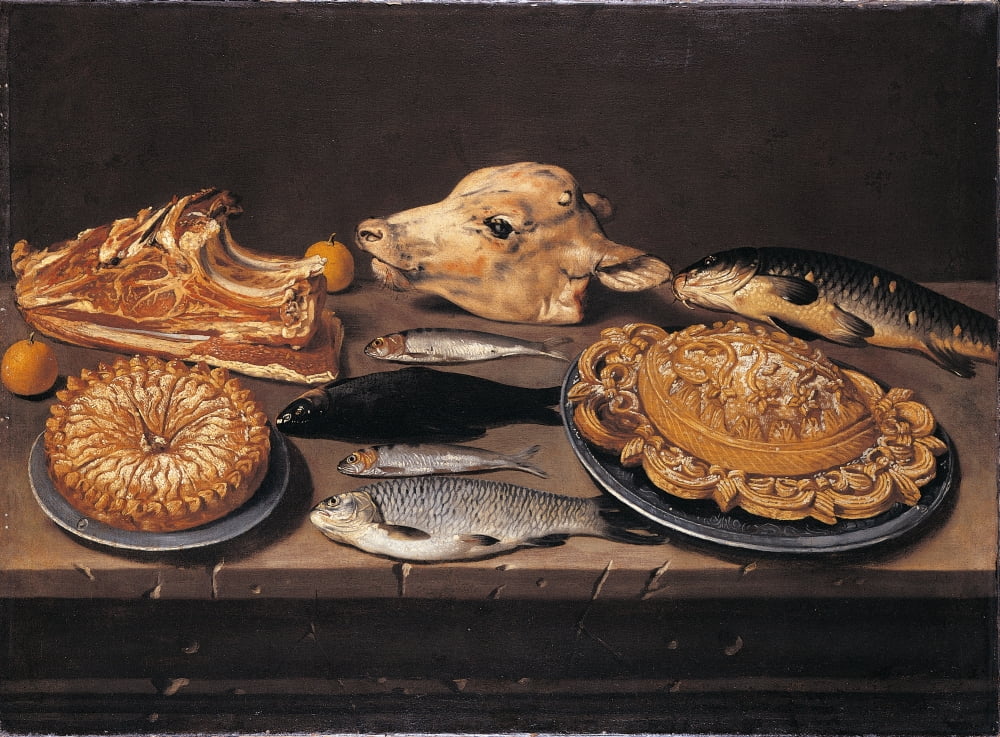 Still Life Ox Head Canvas Art -  (24 x 18)