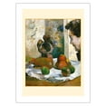 thumbnail image 1 of Still Life with Profile of French artist Charles Laval - From an Original Color Painting by Paul Gauguin c.1886 - Bamboo Fine Art 290gsm Paper (Unframed) 12x16in, 1 of 4
