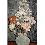 Still Life: Vase With Rose-Mallows Poster Print by Vincent Van Gogh