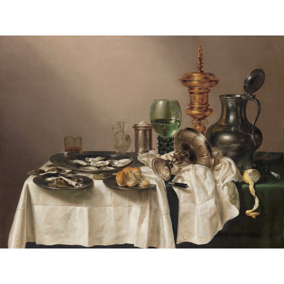 Still Life With A Gilt Cup Dinner Table Extra Large XL Wall Art Poster Print