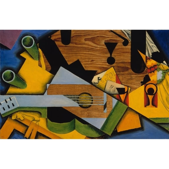 Still Life With A Guitar Fine Art (36 x 24)
