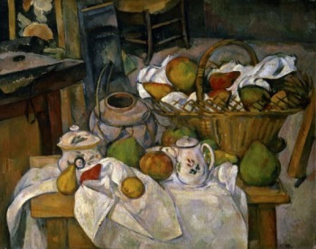 Still Life With Basket c1888-1900 Paul Cezanne (1839-1906 French) Musee d Orsay Paris France Canvas Art - Paul Cezanne (18 x 24)