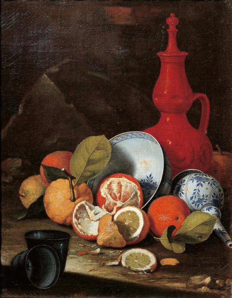 Still Life With Bucchero Canvas Art - (18 x 24)