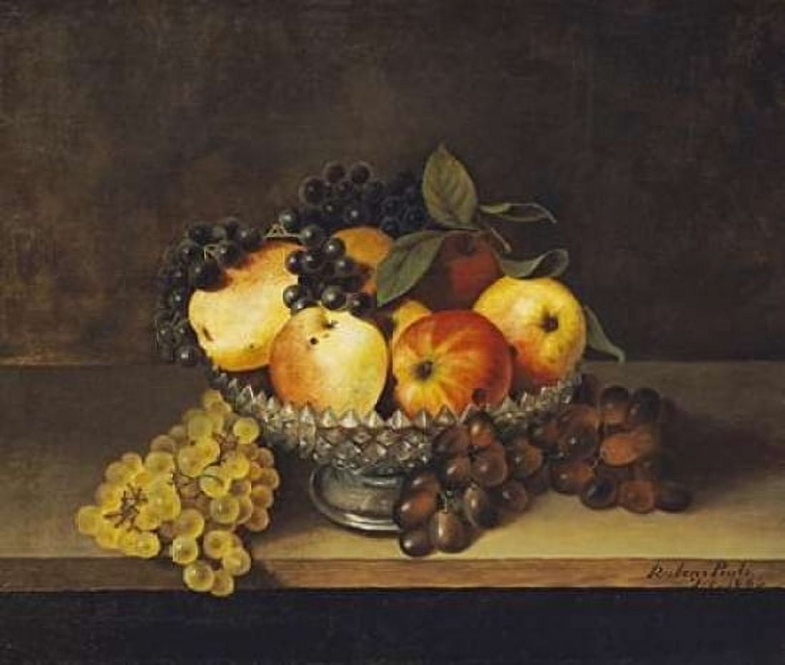 Still Life With Crystal Compote Canvas Art - Rubens Peale (24 x 24)