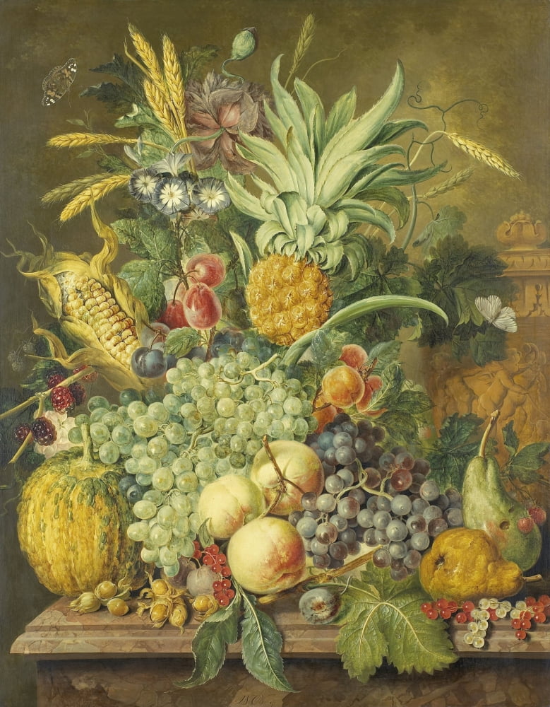 Still Life With Fruit Canvas Art - (24 x 36)