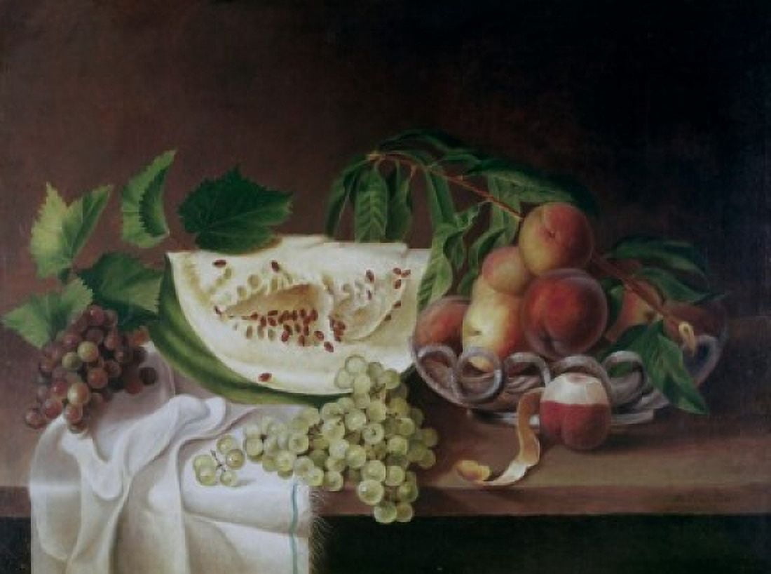 Still Life With Fruit Charles Willson Peale (1741-1827 American) Canvas Art - Charles Willson Peale (18 x 24)