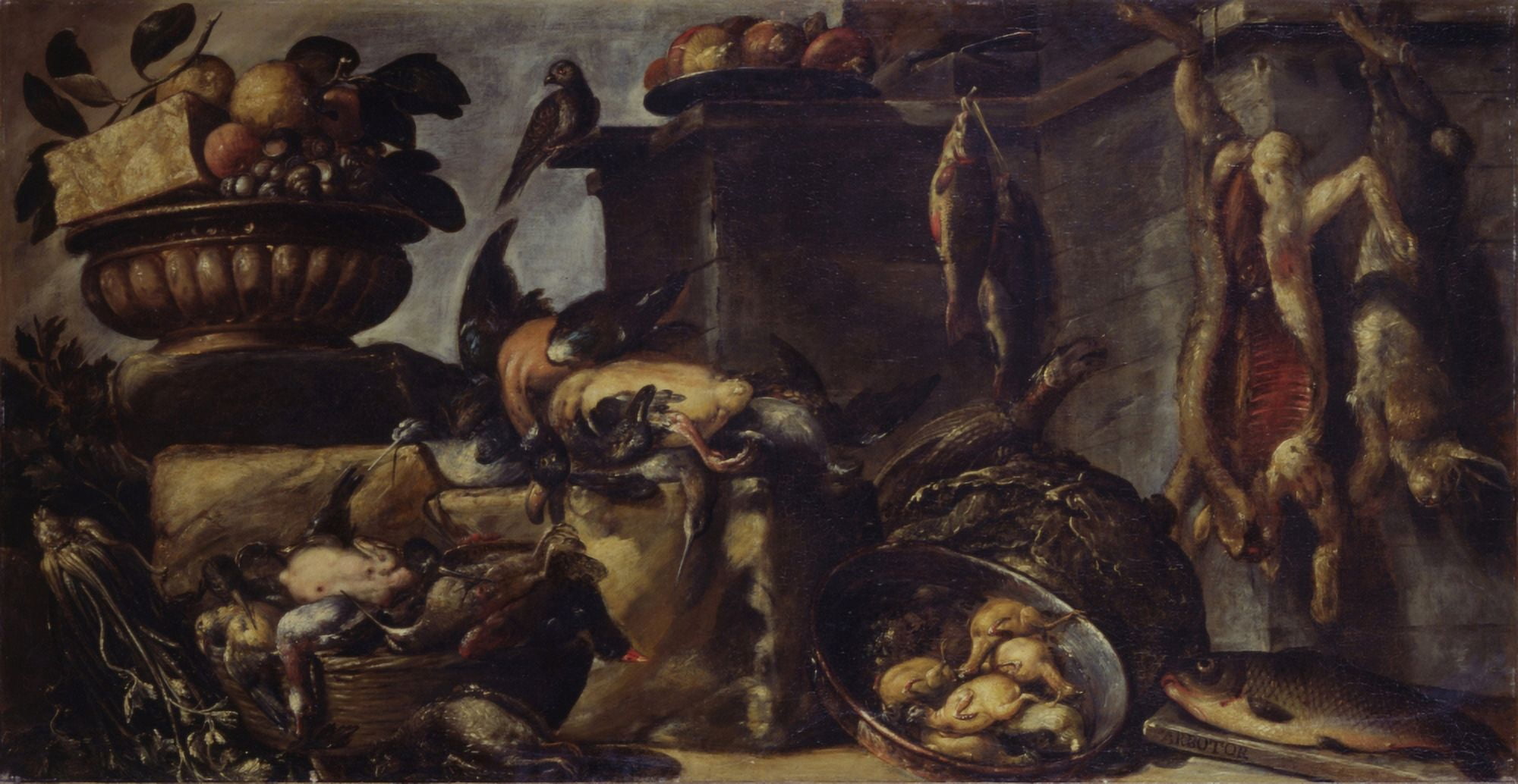 Still Life With Game And Fishes Canvas Art - (36 x 24)