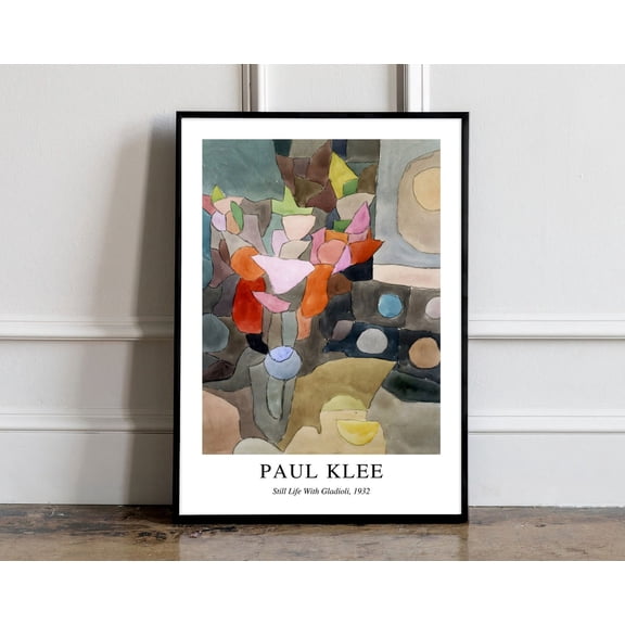 Still Life With Gladioli by Paul Klee A4 size