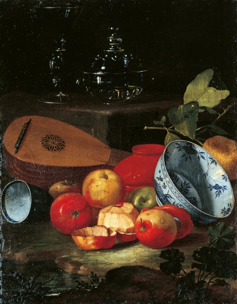 Still Life With Mandola Canvas Art - (24 x 36)