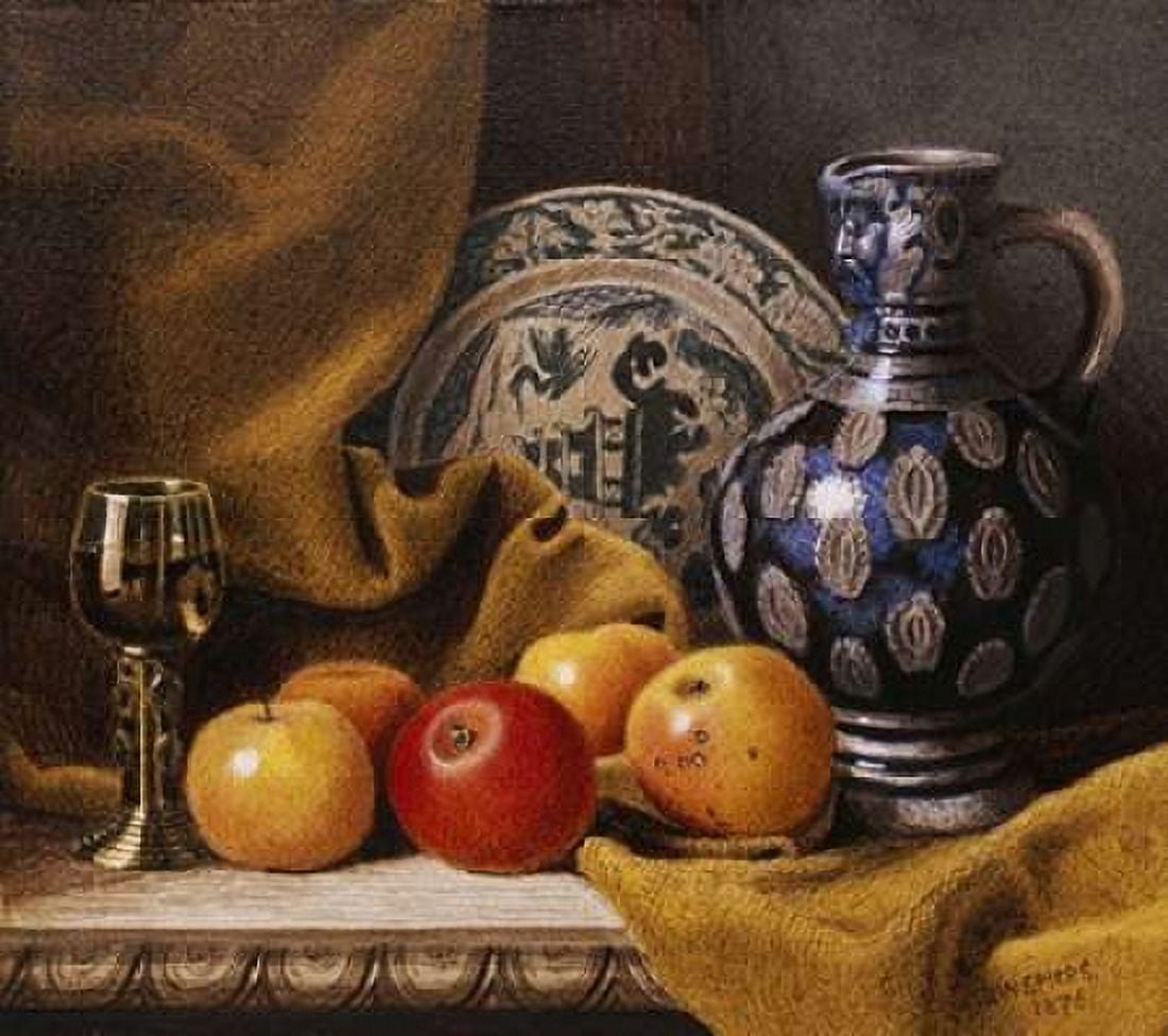 Still Life With a Jug Canvas Art - Benjamin Walter Spiers (24 x 24)