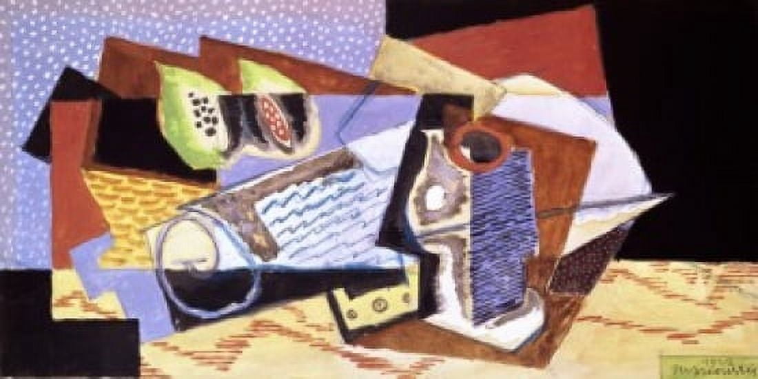 Still Life by Louis Casimir Marcoussis 1923 1878-1941 France Grenoble Musee des Beaux-Arts Canvas Art - Louis Casimir Marcoussis (18 x 24)