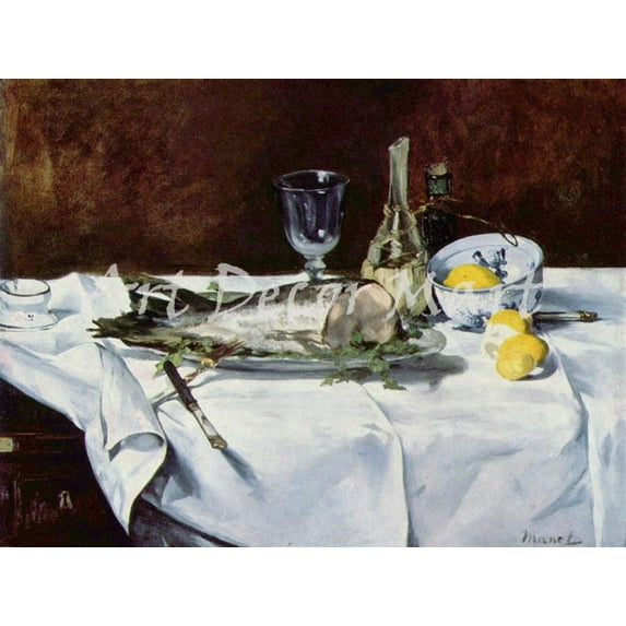 Still Life by Manet - CANVAS OR FINE PRINT WALL ART