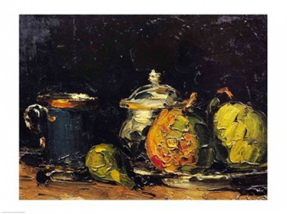 Still Life c1865 Canvas Art - Paul Cezanne (24 x 18)