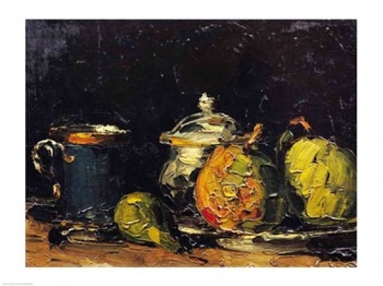 Still Life c1865 Canvas Art - Paul Cezanne (36 x 24)