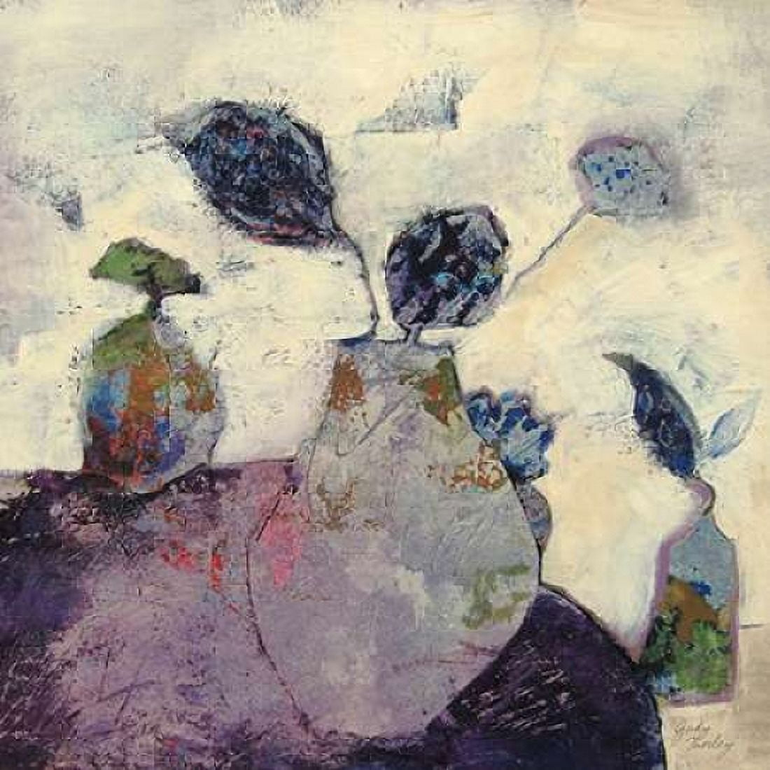Still Life in Lilac Canvas Art - Judy Thorley (24 x 24)