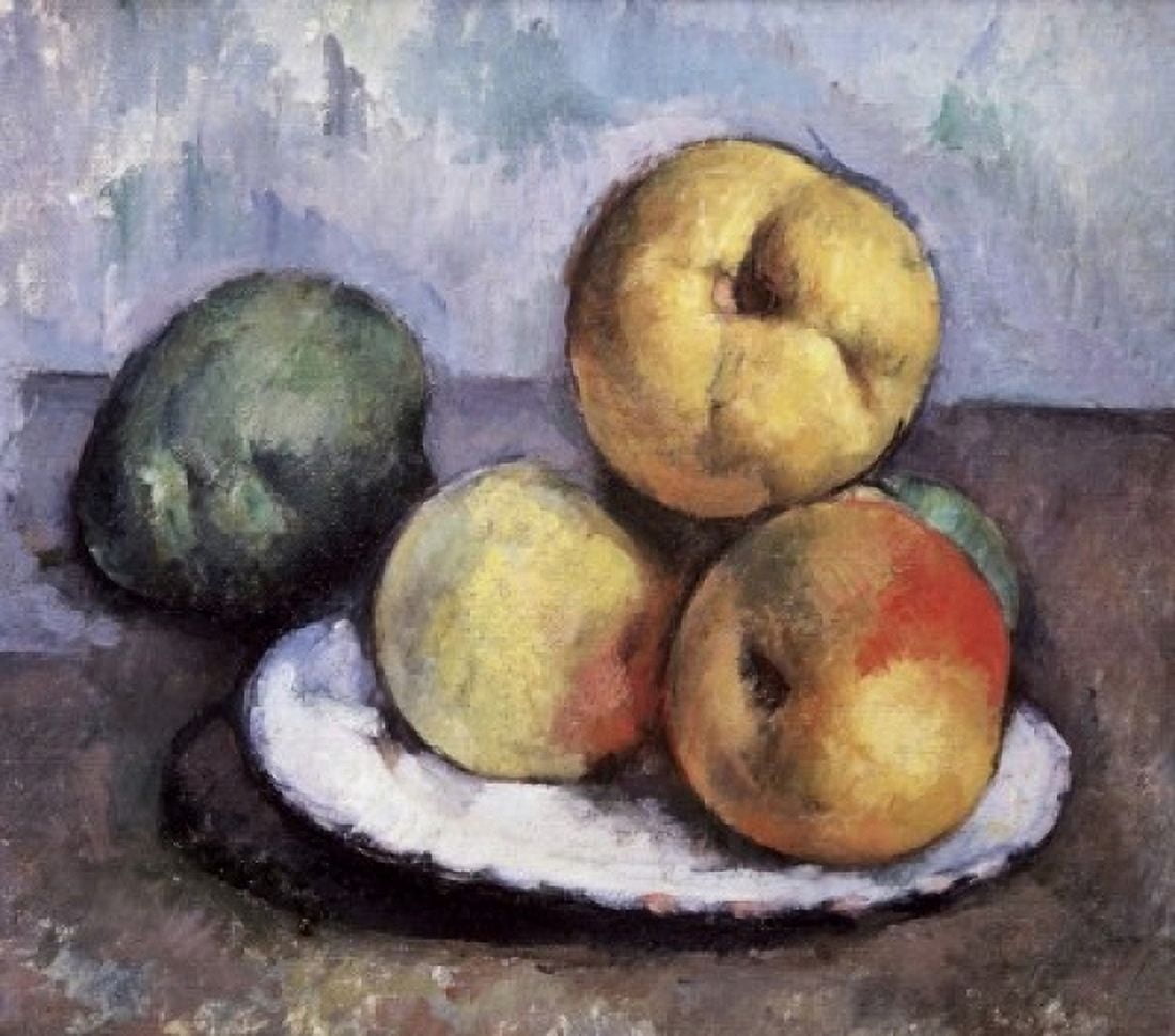 Still Life with Apples & Peaches ca1895 Paul Cezanne (1839-1906French) National Gallery of Art Washington DC USA Canvas Art - Paul Cezanne (24 x 36)