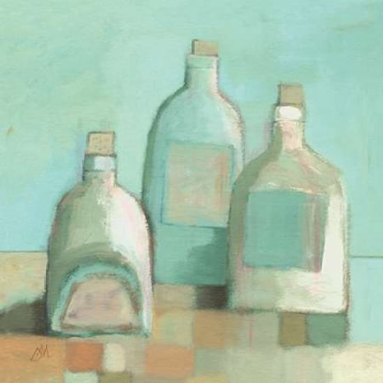 Still Life with Bottles I Canvas Art - Derek Melville (24 x 24)