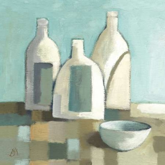 Still Life with Bottles II Canvas Art - Derek Melville (24 x 24)