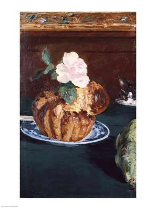 Still Life with Brioche c1880 Canvas Art - Edouard Manet (18 x 24)