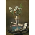 thumbnail image 1 of Still Life with Fan and Pendant by Samuel Marsden Brookes - 12" x 18" Art Print Wall Decor, 1 of 1