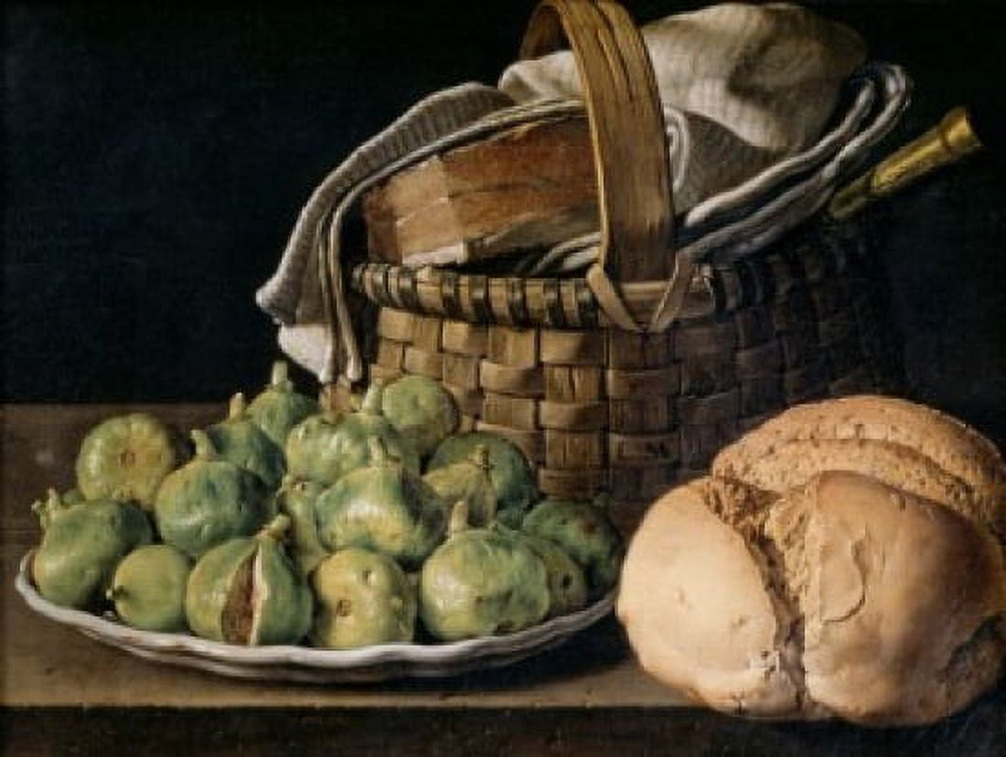 Still Life with Figs 18th C Luis Egidio Melendez (1716-1780Spanish) Musee du Louvre Paris Canvas Art - Luis Egidio Melendez (18 x 24)
