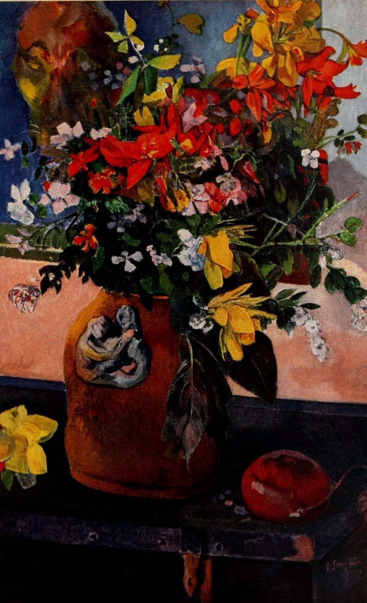 Still Life with Flowers Gauguin 1952 Canvas Art - Paul Gauguin (18 x 24)