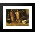 thumbnail image 1 of Still Life with Four Stone Bottles, Flask and White Cup 20x24 Framed Art Print by Vincent van Gogh, 1 of 2