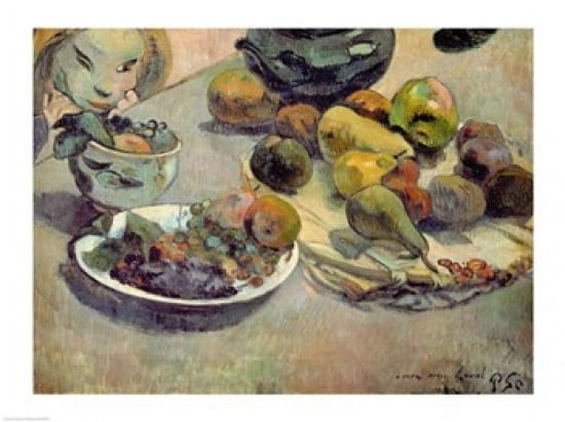Still Life with Fruit 1888 Canvas Art - Paul Gauguin (36 x 24)