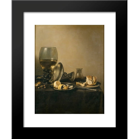 Still Life with Goblet, Silver Tureen and Bread 20x24 Framed Art Print by Pieter Claesz