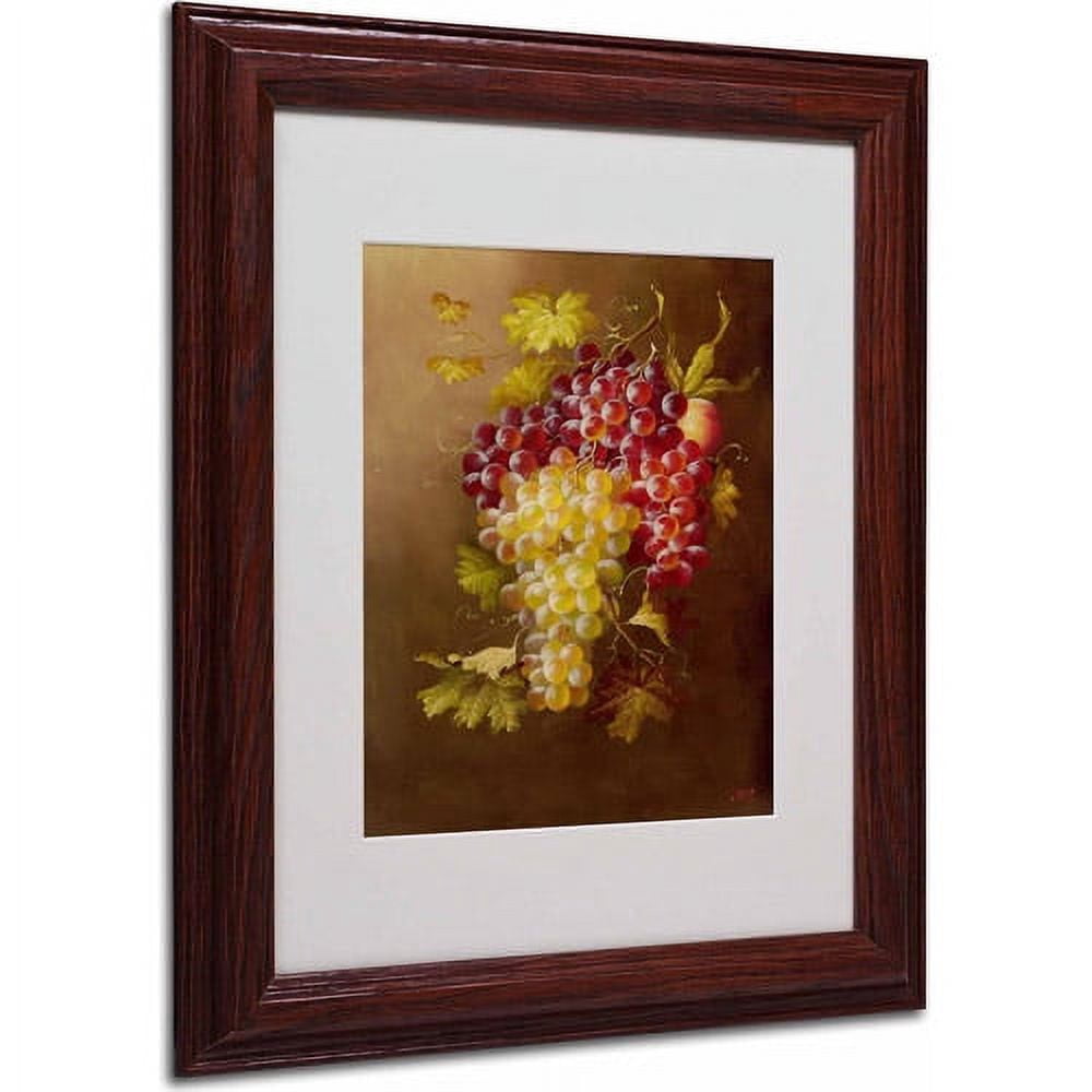 "Still Life with Grapes" Canvas Art by Rio, Wood Frame