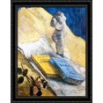 thumbnail image 1 of Still Life with Plaster Statuette, a Rose and Two Novels 28x34 Large Black Ornate Wood Framed Canvas Art by Vincent van Gogh, 1 of 2