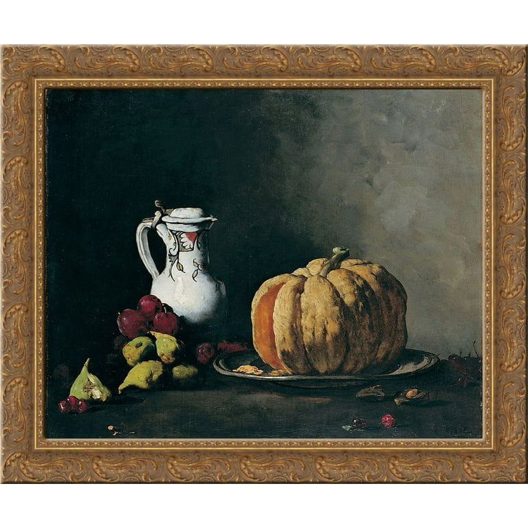 Jugs And Pumpkins 1 Black Framed Print Wall Art Jugs And Pumpkins 1 Black Framed Print Wall Art
