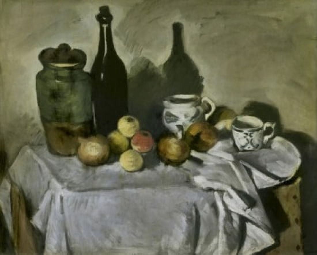 Still Life with Table Utensils Paul Cezanne (1839-1906French) Canvas Art - Paul Cezanne (24 x 36)
