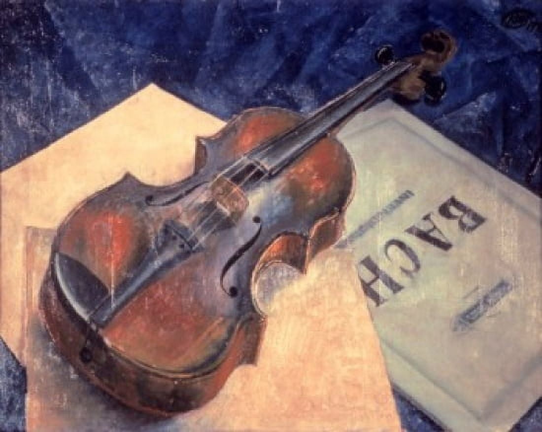 Still Life with Violin 1921 Kuzma Petrov-Vodkin (1878-1939Russian) Private Collection Canvas Art - Kuzma Petrov-Vodkin (18 x 24)