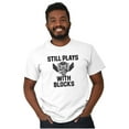 thumbnail image 1 of Still Plays With Blocks Mechanic Men's Graphic T Shirt Tees Brisco Brands S, 1 of 4