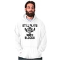 thumbnail image 1 of Still Plays With Blocks Mechanic Unisex Plus Fleece Graphic Hoodie Brisco Brands 2X, 1 of 5