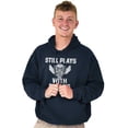 thumbnail image 1 of Still Plays With Blocks Mechanic Unisex Plus Fleece Graphic Hoodie Brisco Brands 5X, 1 of 4