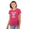 thumbnail image 1 of Still Plays With Blocks Mechanic Womens Slim Fit Graphic Tee Brisco Brands M, 1 of 5