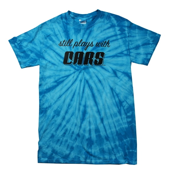 Still Plays with Cars Short Sleeve T-shirt-Bluetiedye-Small