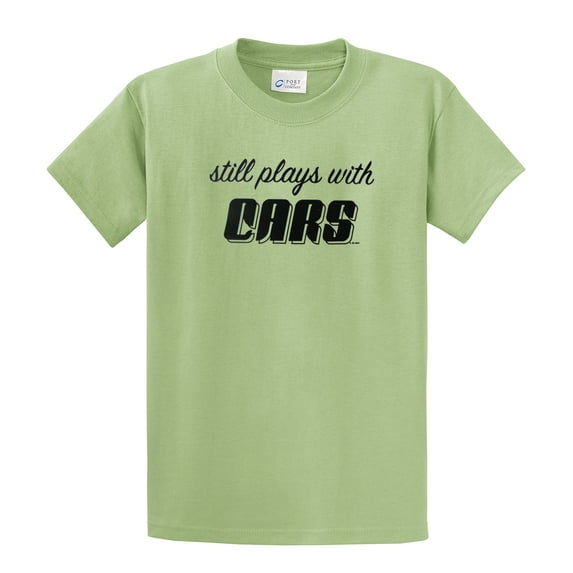 Still Plays with Cars Short Sleeve T-shirt-Pistachio-XL