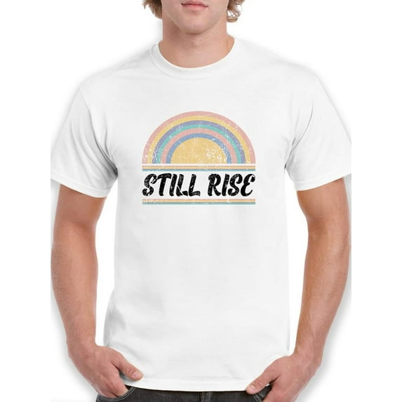 Still Rise Retro Grunge Rainbow T-Shirt Men -Image by Shutterstock, Male XX-Large