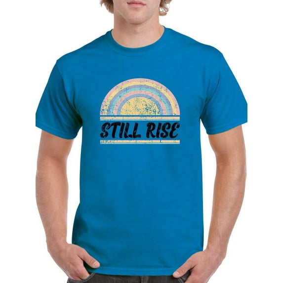 Still Rise Retro Grunge Rainbow T-Shirt Men -Image by Shutterstock, Male XX-Large