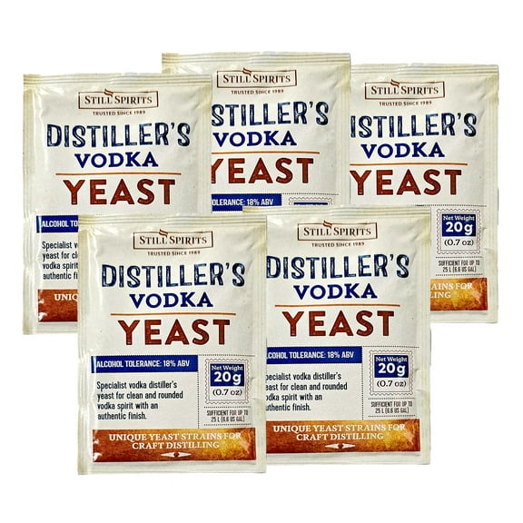 Still Spirits Distiller's Yeast Vodka 20g (x5) - Does not contain Alcohol