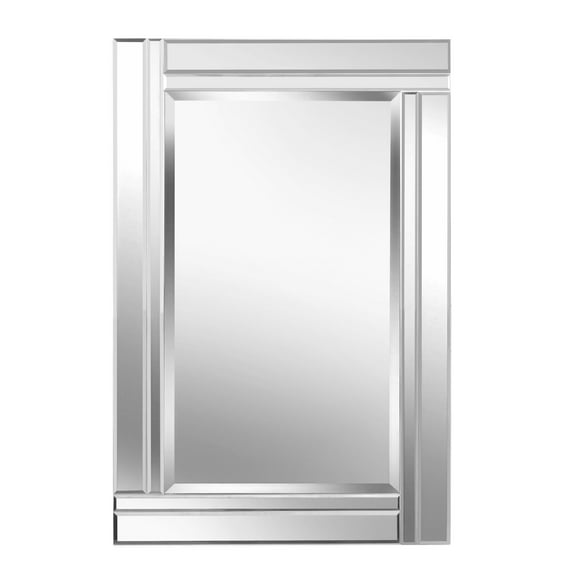 Kenroy Home Still 30'' x 36'' Rectangular Wall Mirror for Entryway, Bathroom, Bedroom, or Living Room, Silver Mirror