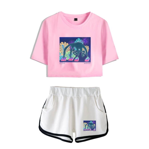 Still Woozy Tshirt&Shorts 2 Piece Set Fashion Short Sleeve&Trousers 2 Piece Suit