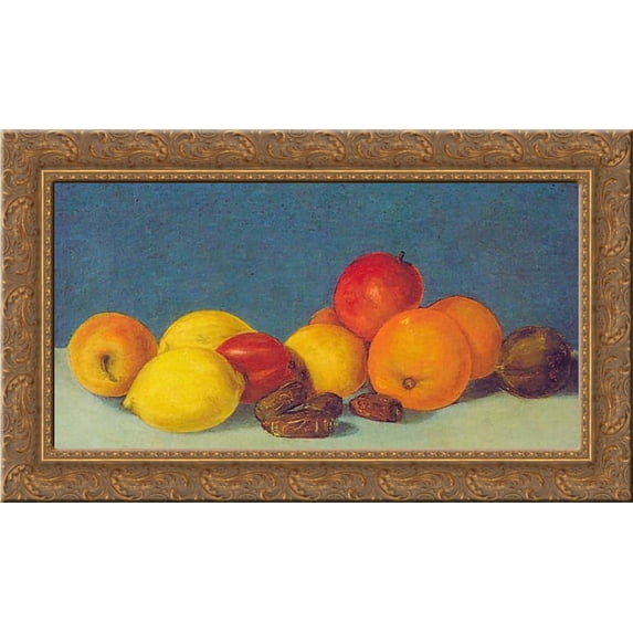 Still life 24x17 Gold Ornate Wood Framed Canvas Art by Matejko, Jan